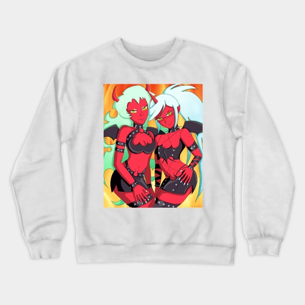 Scanty & Kneesocks - Panty & Stocking Crewneck Sweatshirt by shiroi-okami